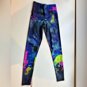 Terez multi colored camo leggings. 7/8 length. Size XS. New with tags.